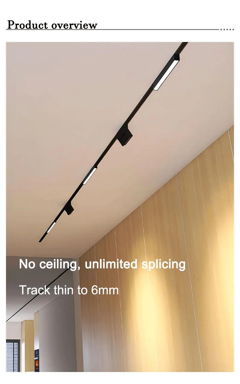 ultra thin magnetic track lights from USKYLED