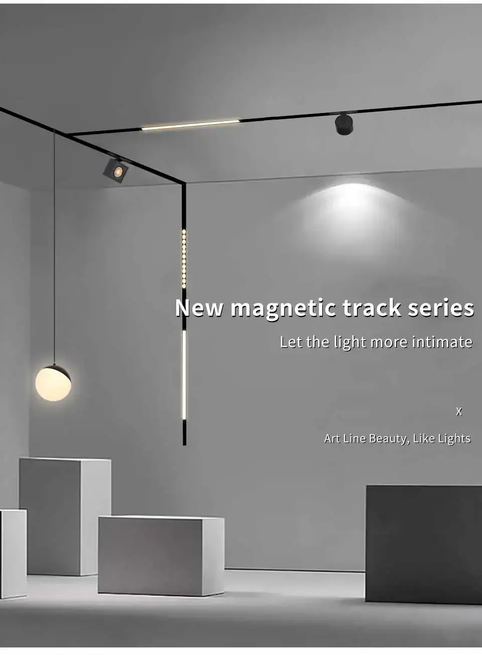 magnetic track lights from USKYLED