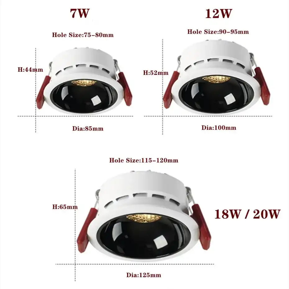 recessed spot light from USKYLED