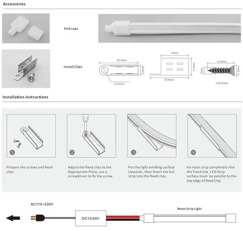 1225 flexible linear lights