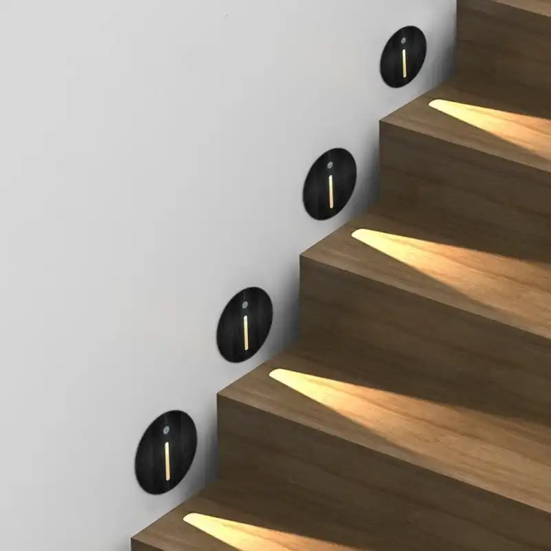 recessed stair lights